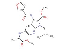 methyl 3-(3-furoylamino)-1-isobutyl-5-[(2-methoxy-1-methyl-2-oxoethyl)amino]-1H-pyrrolo[2,3-b]pyridine-2-carboxylate