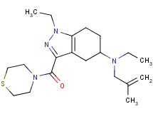 N,1-diethyl-N-(2-methyl-2-propen-1-yl)-3-(4-thiomorpholinylcarbonyl)-4,5,6,7-tetrahydro-1H-indazol-5-amine