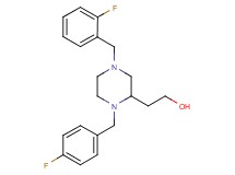 2-[4-(2-fluorobenzyl)-1-(4-fluorobenzyl)-2-piperazinyl]ethanol