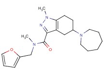 5-(1-azepanyl)-N-(2-furylmethyl)-N,1-dimethyl-4,5,6,7-tetrahydro-1H-indazole-3-carboxamide
