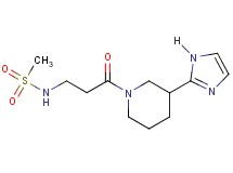 N-{3-[3-(1H-imidazol-2-yl)-1-piperidinyl]-3-oxopropyl}methanesulfonamide