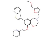 7-(1-benzothien-3-yl)-4-{[5-(methoxymethyl)-2-furyl]methyl}-9-[2-(2-pyridinyl)ethoxy]-2,3,4,5-tetrahydro-1,4-benzoxazepine