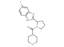 5-fluoro-2-[1-(tetrahydro-2H-pyran-4-ylcarbonyl)-2-pyrrolidinyl]-1H-benzimidazole