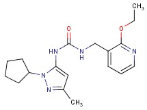 N-(1-cyclopentyl-3-methyl-1H-pyrazol-5-yl)-N'-[(2-ethoxypyridin-3-yl)methyl]urea