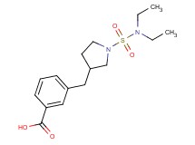 3-({1-[(diethylamino)sulfonyl]pyrrolidin-3-yl}methyl)benzoic acid