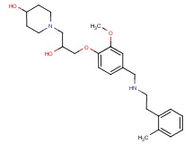 1-{2-hydroxy-3-[2-methoxy-4-({[2-(2-methylphenyl)ethyl]amino}methyl)phenoxy]propyl}-4-piperidinol