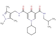 1-cyclohexyl-N-isobutyl-4-oxo-N'-[(1,3,5-trimethyl-1H-pyrazol-4-yl)methyl]-1,4-dihydro-3,5-pyridinedicarboxamide