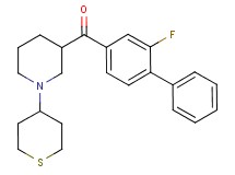 (2-fluoro-4-biphenylyl)[1-(tetrahydro-2H-thiopyran-4-yl)-3-piperidinyl]methanone