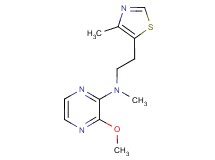 3-methoxy-N-methyl-N-[2-(4-methyl-1,3-thiazol-5-yl)ethyl]-2-pyrazinamine