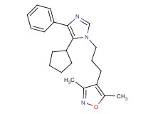 4-[3-(5-cyclopentyl-4-phenyl-1H-imidazol-1-yl)propyl]-3,5-dimethylisoxazole