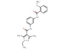 1-ethyl-N-{3-[(2-methoxybenzoyl)amino]phenyl}-3,5-dimethyl-1H-pyrazole-4-carboxamide