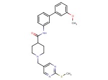 N-(3'-methoxy-3-biphenylyl)-1-{[2-(methylthio)-5-pyrimidinyl]methyl}-4-piperidinecarboxamide