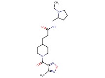 N-[(1-ethyl-2-pyrrolidinyl)methyl]-3-{1-[(4-methyl-1,2,5-oxadiazol-3-yl)carbonyl]-4-piperidinyl}propanamide