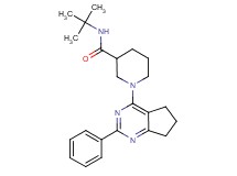 N-(tert-butyl)-1-(2-phenyl-6,7-dihydro-5H-cyclopenta[d]pyrimidin-4-yl)-3-piperidinecarboxamide