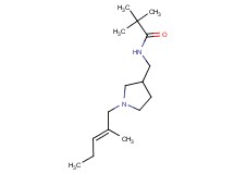 2,2-dimethyl-N-({1-[(2E)-2-methylpent-2-en-1-yl]pyrrolidin-3-yl}methyl)propanamide