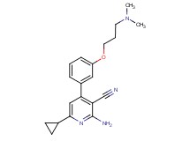 2-amino-6-cyclopropyl-4-{3-[3-(dimethylamino)propoxy]phenyl}nicotinonitrile