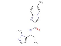 6-methyl-N-[1-(1-methyl-1H-pyrazol-5-yl)propyl]imidazo[1,2-a]pyridine-2-carboxamide