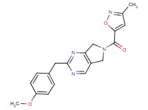 2-(4-methoxybenzyl)-6-[(3-methylisoxazol-5-yl)carbonyl]-6,7-dihydro-5H-pyrrolo[3,4-d]pyrimidine