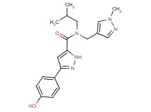 3-(4-hydroxyphenyl)-N-isobutyl-N-[(1-methyl-1H-pyrazol-4-yl)methyl]-1H-pyrazole-5-carboxamide