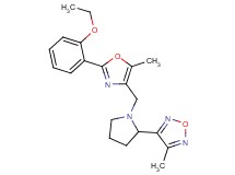 3-(1-{[2-(2-ethoxyphenyl)-5-methyl-1,3-oxazol-4-yl]methyl}-2-pyrrolidinyl)-4-methyl-1,2,5-oxadiazole