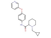 1-(cyclopropylmethyl)-N-[4-(3-pyridinyloxy)phenyl]-2-piperidinecarboxamide