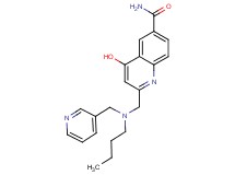 2-{[butyl(pyridin-3-ylmethyl)amino]methyl}-4-hydroxyquinoline-6-carboxamide