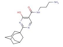 2-(1-adamantyl)-N-(3-aminopropyl)-4-hydroxy-5-pyrimidinecarboxamide dihydrochloride