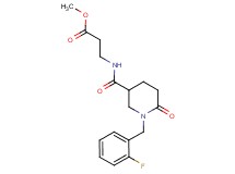 methyl N-{[1-(2-fluorobenzyl)-6-oxo-3-piperidinyl]carbonyl}-beta-alaninate