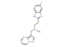 2-(5-fluoro-1H-benzimidazol-2-yl)-N-methyl-N-(pyrazolo[1,5-a]pyrimidin-3-ylmethyl)ethanamine
