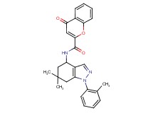 N-[6,6-dimethyl-1-(2-methylphenyl)-4,5,6,7-tetrahydro-1H-indazol-4-yl]-4-oxo-4H-chromene-2-carboxamide