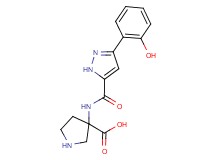 3-({[3-(2-hydroxyphenyl)-1H-pyrazol-5-yl]carbonyl}amino)-3-pyrrolidinecarboxylic acid dihydrochloride