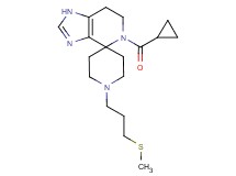 5-(cyclopropylcarbonyl)-1'-[3-(methylthio)propyl]-1,5,6,7-tetrahydrospiro[imidazo[4,5-c]pyridine-4,4'-piperidine]