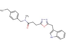 N-(4-ethylbenzyl)-3-[5-(1H-indol-3-ylmethyl)-1,3,4-oxadiazol-2-yl]-N-methylpropanamide
