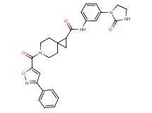 N-[3-(2-oxo-1-imidazolidinyl)phenyl]-6-[(3-phenyl-5-isoxazolyl)carbonyl]-6-azaspiro[2.5]octane-1-carboxamide
