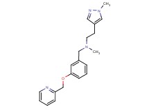 N-methyl-2-(1-methyl-1H-pyrazol-4-yl)-N-[3-(pyridin-2-ylmethoxy)benzyl]ethanamine