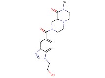 8-{[1-(2-hydroxyethyl)-1H-benzimidazol-5-yl]carbonyl}-2-methylhexahydro-2H-pyrazino[1,2-a]pyrazin-1(6H)-one
