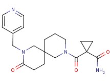 1-{[9-oxo-8-(4-pyridinylmethyl)-2,8-diazaspiro[5.5]undec-2-yl]carbonyl}cyclopropanecarboxamide
