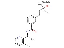 3-(3-hydroxy-3-methylbutyl)-N-[(1S)-1-(3-methyl-2-pyridinyl)ethyl]benzamide