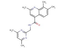 N-[(4,6-dimethyl-2-pyrimidinyl)methyl]-2,7,8-trimethyl-4-quinolinecarboxamide
