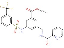 methyl 3-{[(2-pyridinylcarbonyl)amino]methyl}-5-({[3-(trifluoromethyl)phenyl]sulfonyl}amino)benzoate