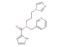 N-[3-(1H-imidazol-1-yl)propyl]-N-(pyridin-3-ylmethyl)-1H-pyrrole-2-carboxamide