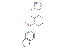 1-(2,3-dihydro-1H-inden-5-ylcarbonyl)-2-[2-(1H-pyrazol-1-yl)ethyl]piperidine