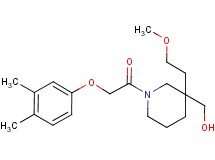 [1-[(3,4-dimethylphenoxy)acetyl]-3-(2-methoxyethyl)-3-piperidinyl]methanol
