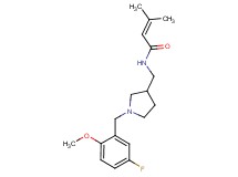 N-{[1-(5-fluoro-2-methoxybenzyl)pyrrolidin-3-yl]methyl}-3-methylbut-2-enamide
