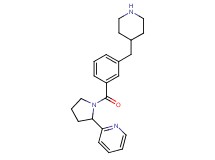 2-{1-[3-(4-piperidinylmethyl)benzoyl]-2-pyrrolidinyl}pyridine dihydrochloride