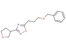5-[3-(benzyloxy)propyl]-3-(tetrahydrofuran-3-yl)-1,2,4-oxadiazole