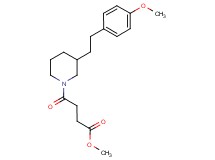 methyl 4-{3-[2-(4-methoxyphenyl)ethyl]-1-piperidinyl}-4-oxobutanoate