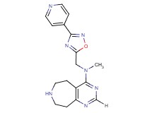 N-methyl-N-[(3-pyridin-4-yl-1,2,4-oxadiazol-5-yl)methyl]-6,7,8,9-tetrahydro-5H-pyrimido[4,5-d]azepin-4-amine