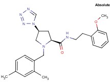 (4S)-1-(2,4-dimethylbenzyl)-N-[2-(2-methoxyphenyl)ethyl]-4-(1H-tetrazol-1-yl)-L-prolinamide