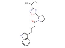 3-{4-[2-(3-isopropyl-1,2,4-oxadiazol-5-yl)-1-pyrrolidinyl]-4-oxobutyl}-1H-indole